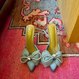 Ego sling back bow pumps